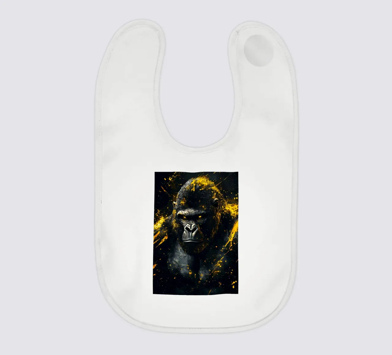 Goldgorilla Babylätzchen von Justyna Jaszke JBJart