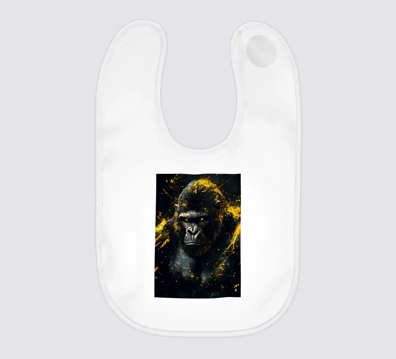 Goldgorilla Babylätzchen von Justyna Jaszke JBJart