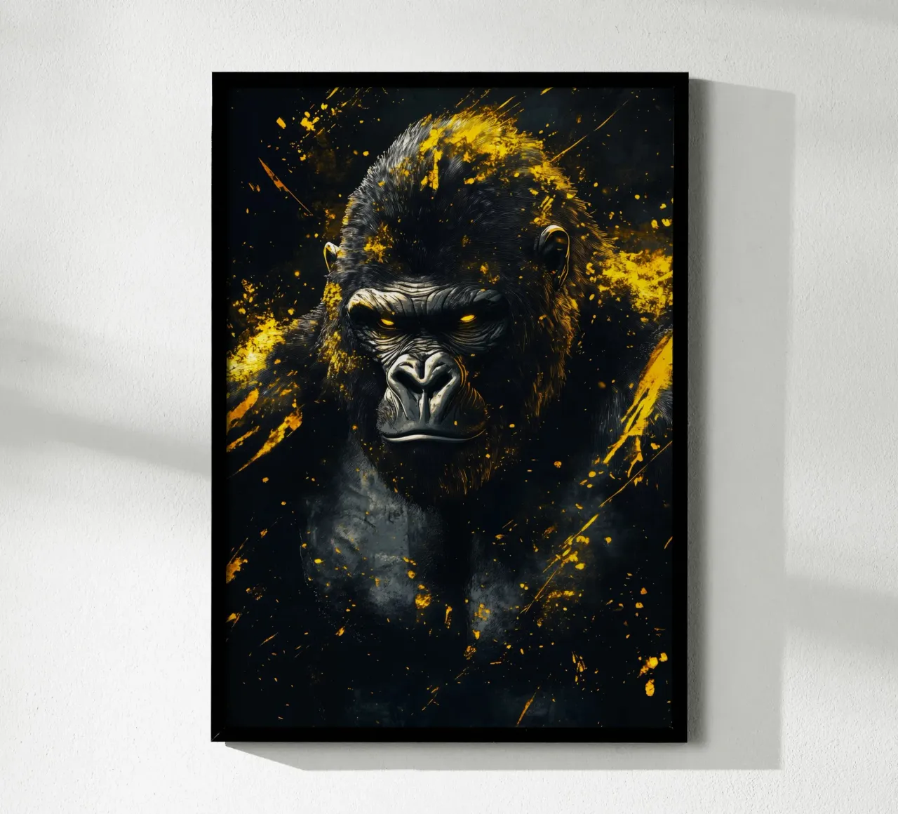 Gorilla d'oro carta hahnemühle da Justyna Jaszke JBJart