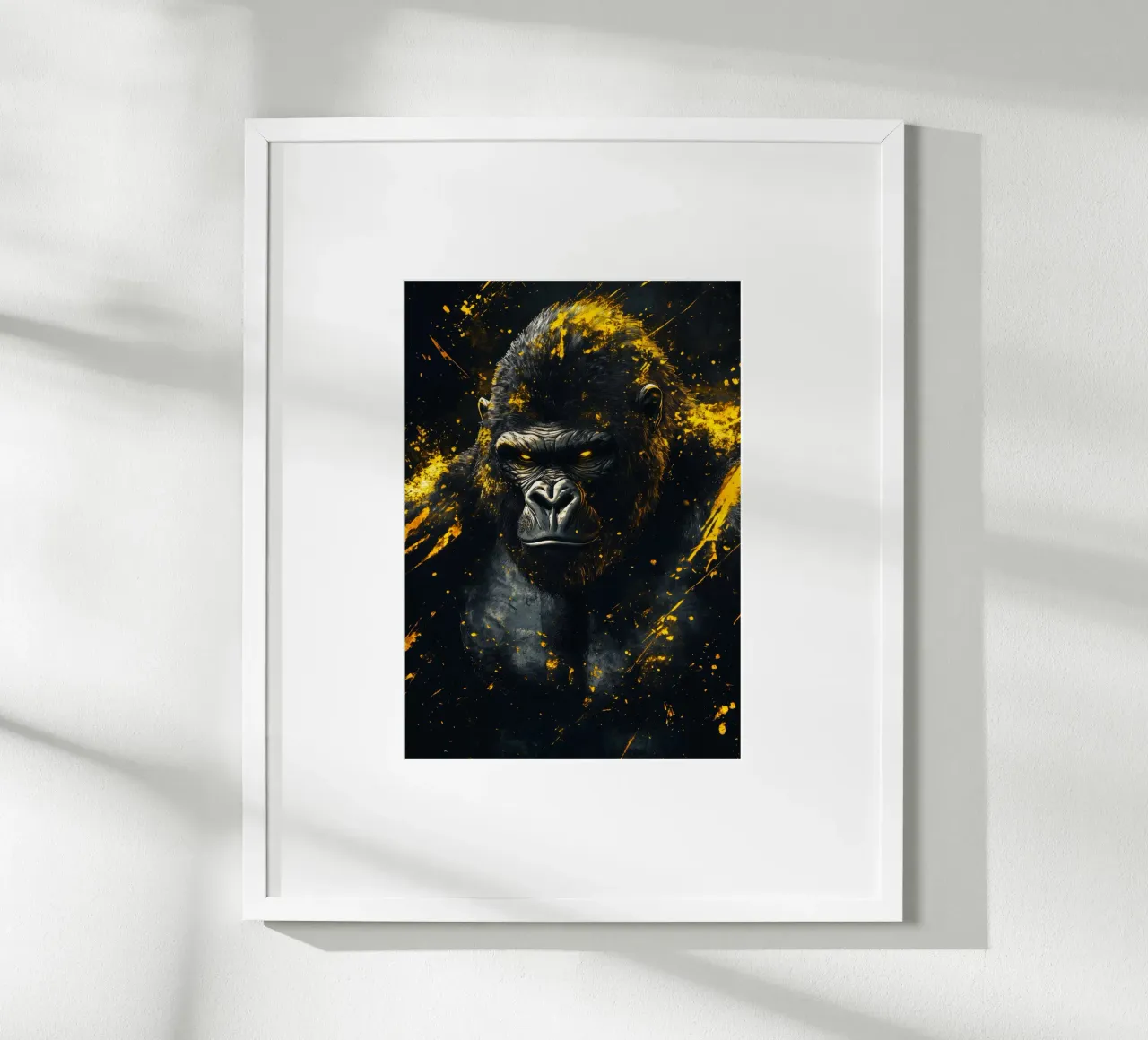 Gorilla d'oro carta hahnemühle da Justyna Jaszke JBJart