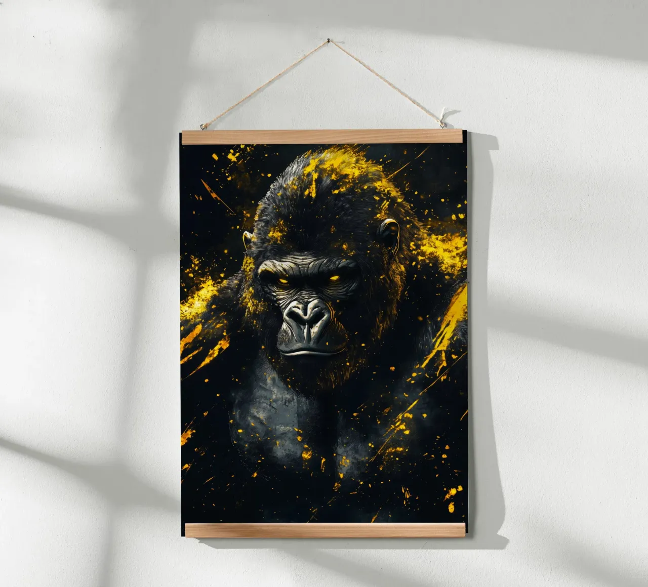 Gorilla d'oro carta hahnemühle da Justyna Jaszke JBJart
