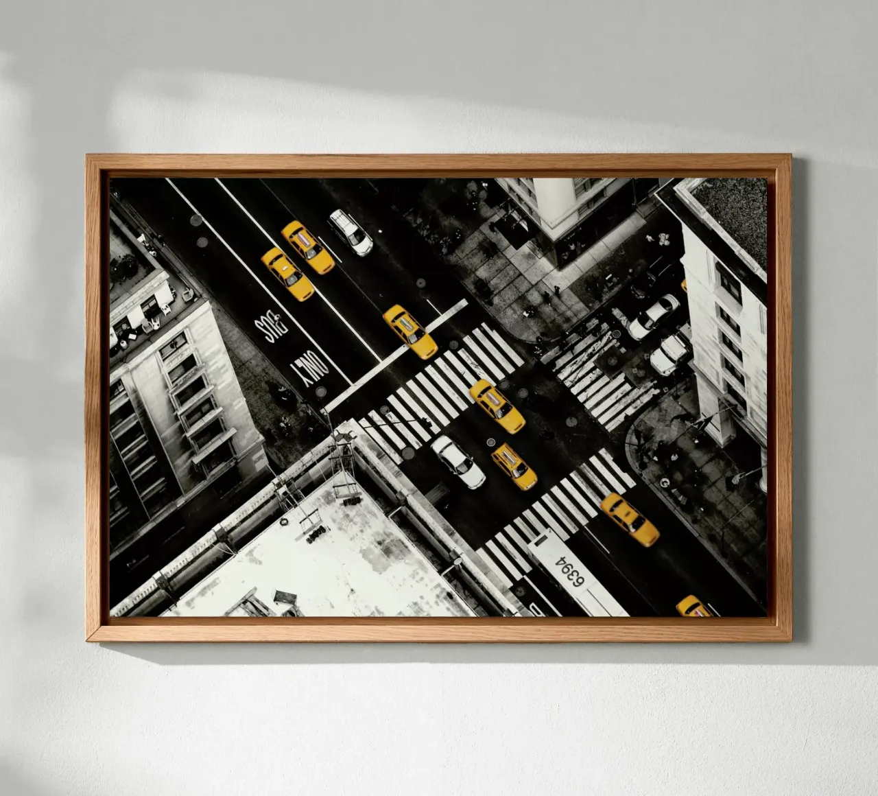 Yellow Flow - Stefan Klören tela con Cornice a cassetta da Pictufy