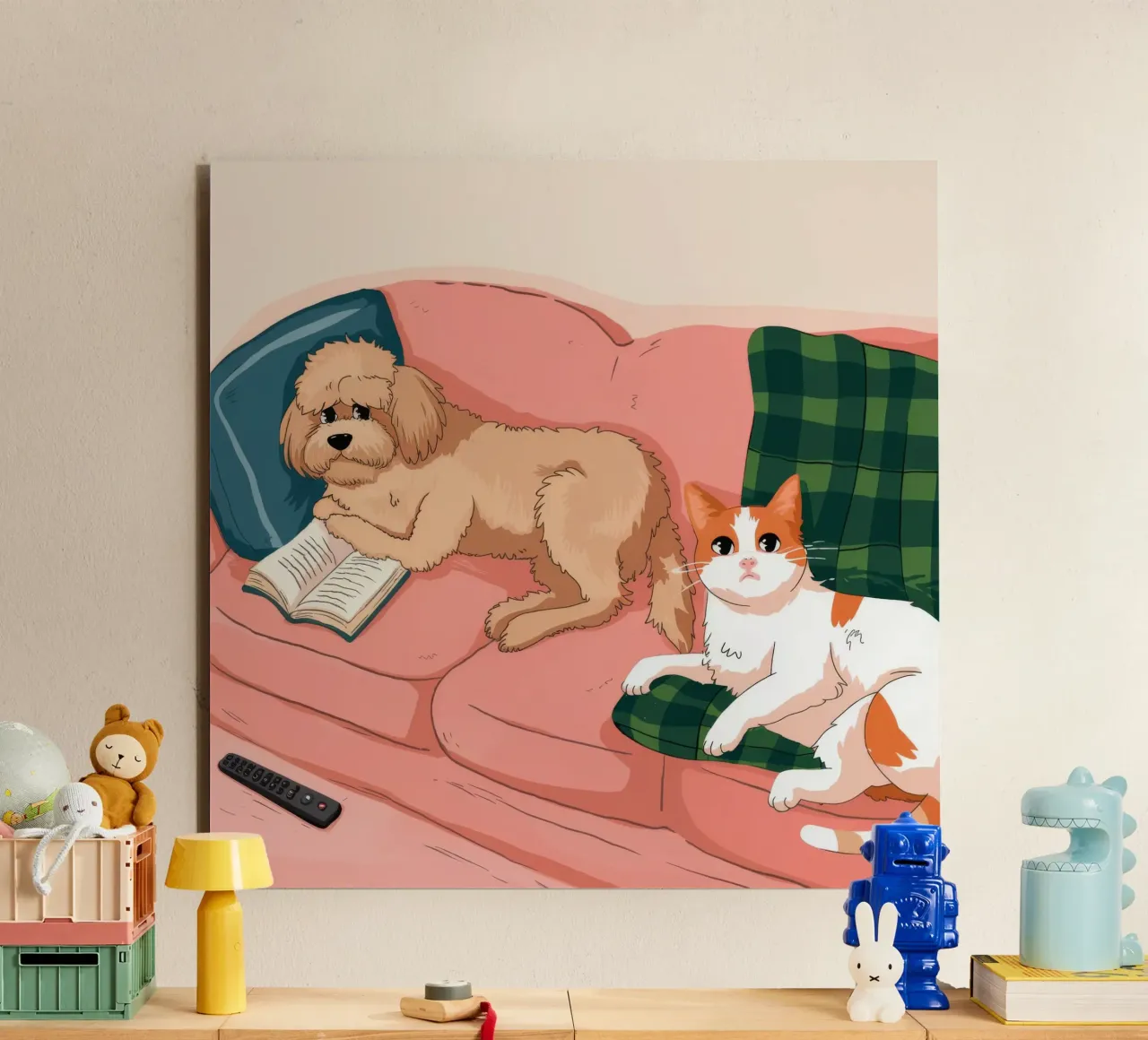 Accogliente serenità canina alluminio dibond da Timeless Huse