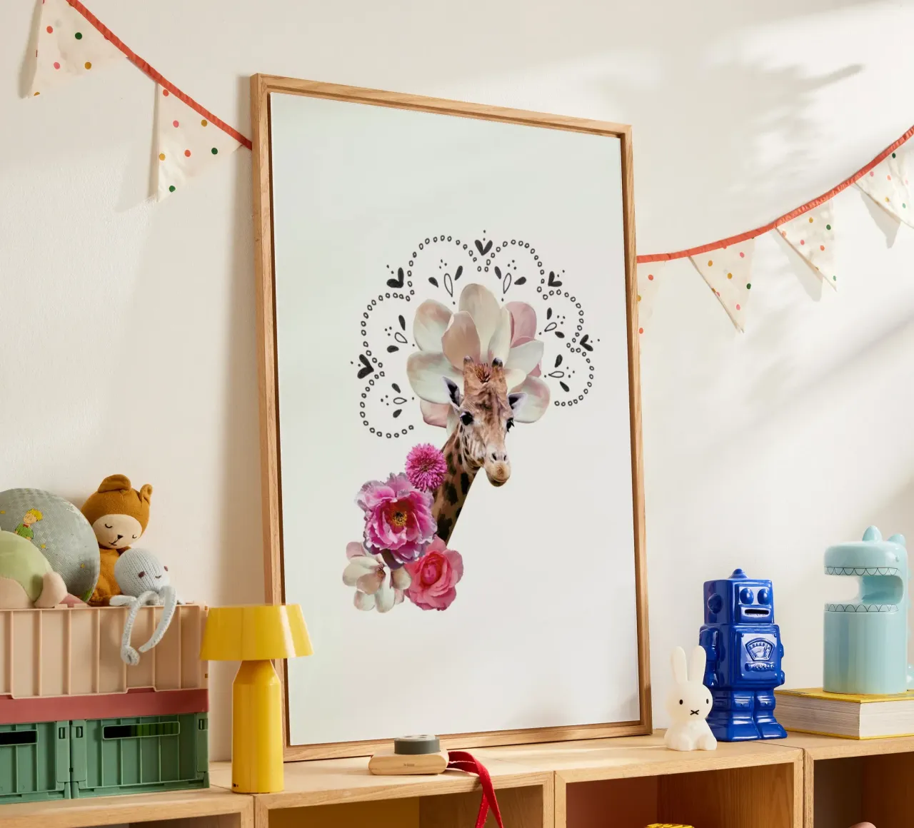 Giraffe Collage plexiglass da Miles of Light