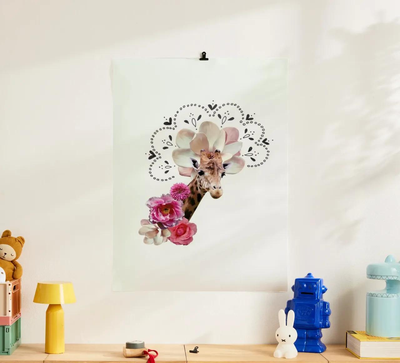 Giraffe Collage poster da Miles of Light