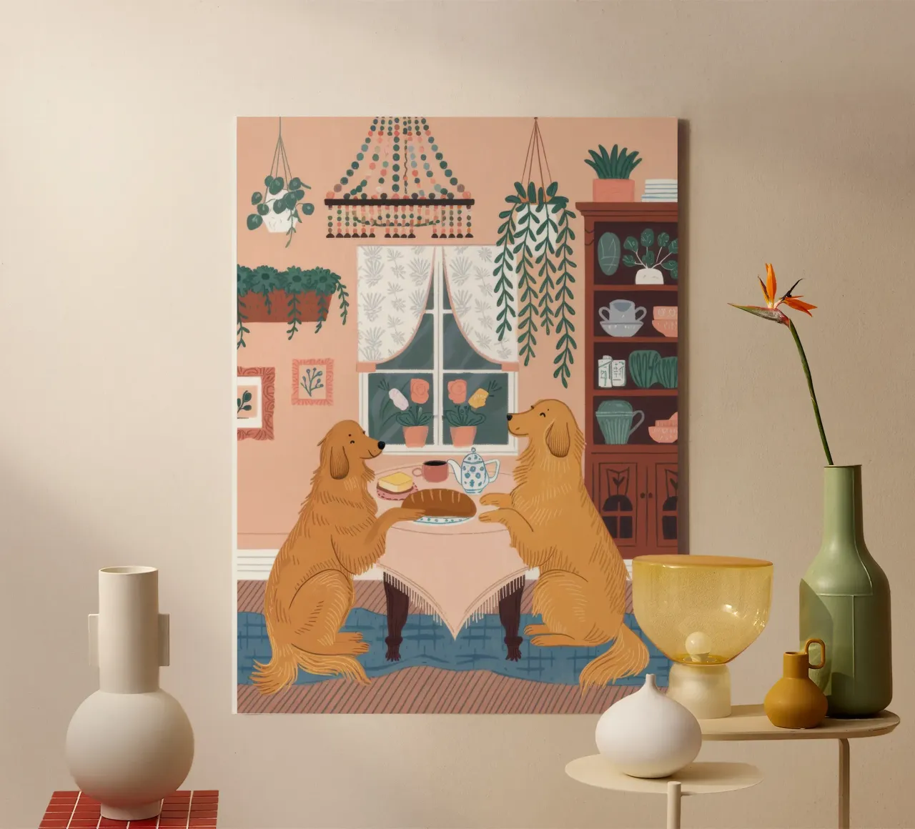 Gouden Thee Genade canvas met Baklijst van Timeless Huse