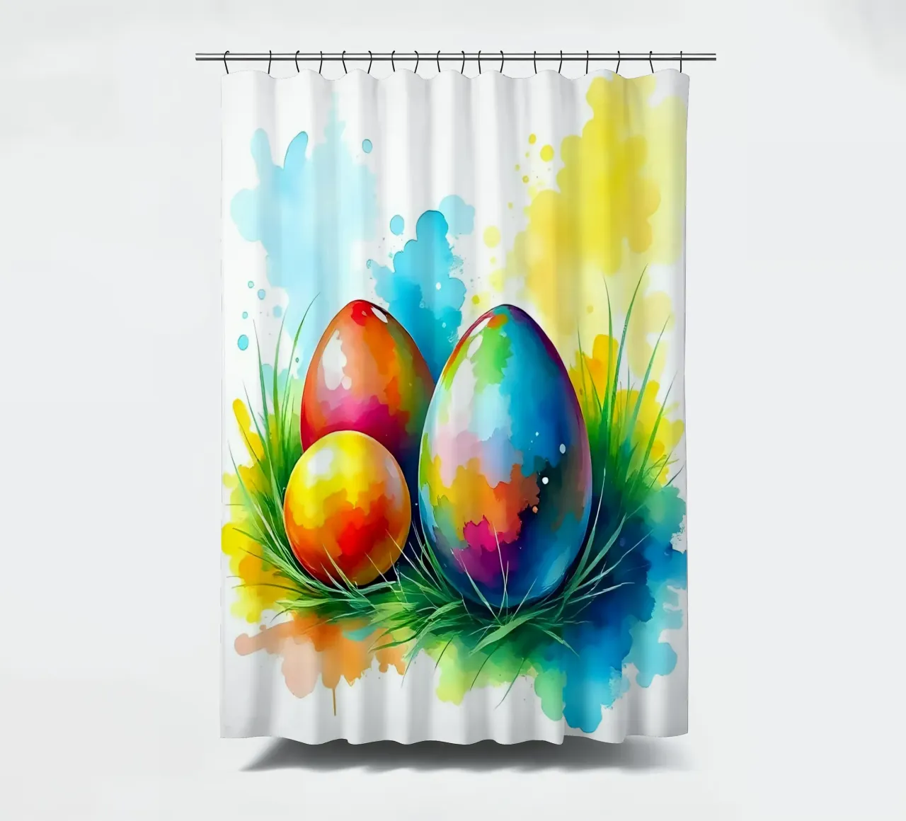 Easter_style_A_10 shower curtain by Farb- und Blütenzauber by LK
