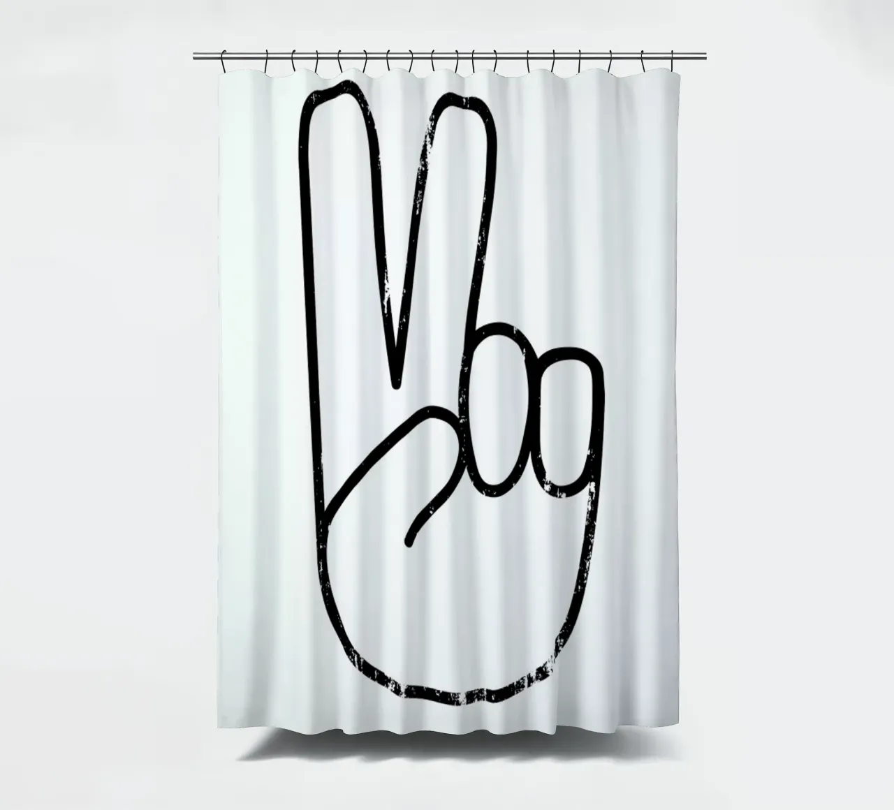 Peace Sign shower curtain by The Native State
