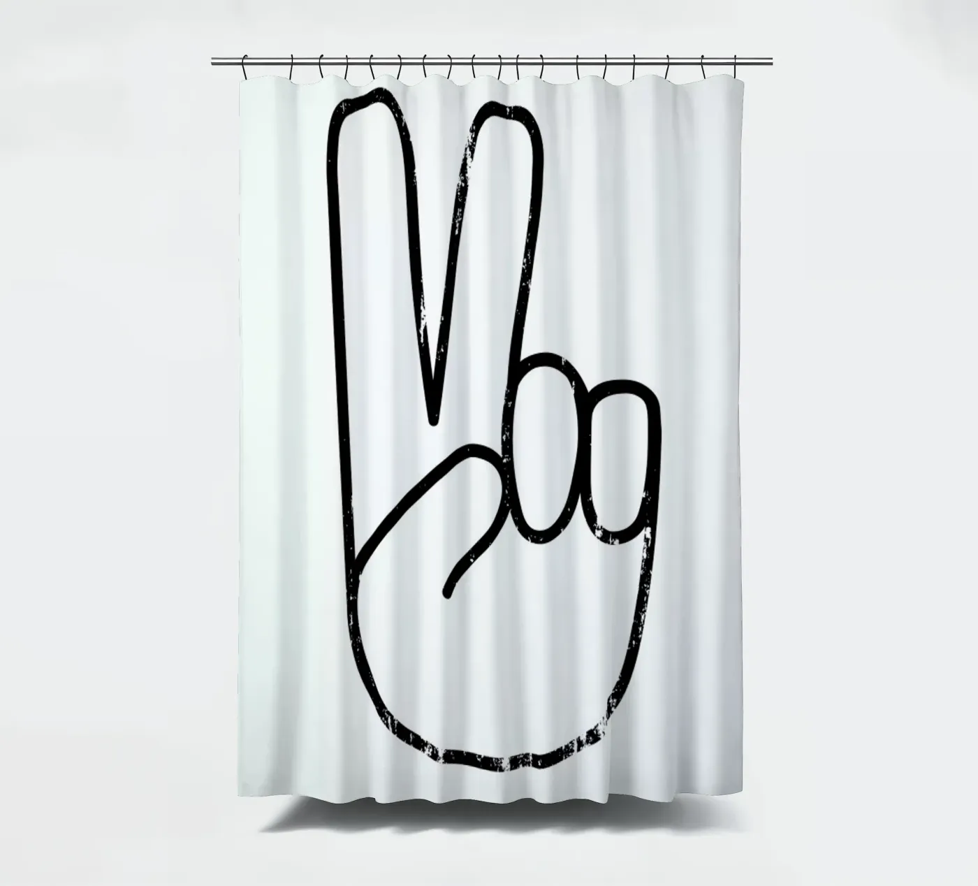 Peace Sign shower curtain by The Native State