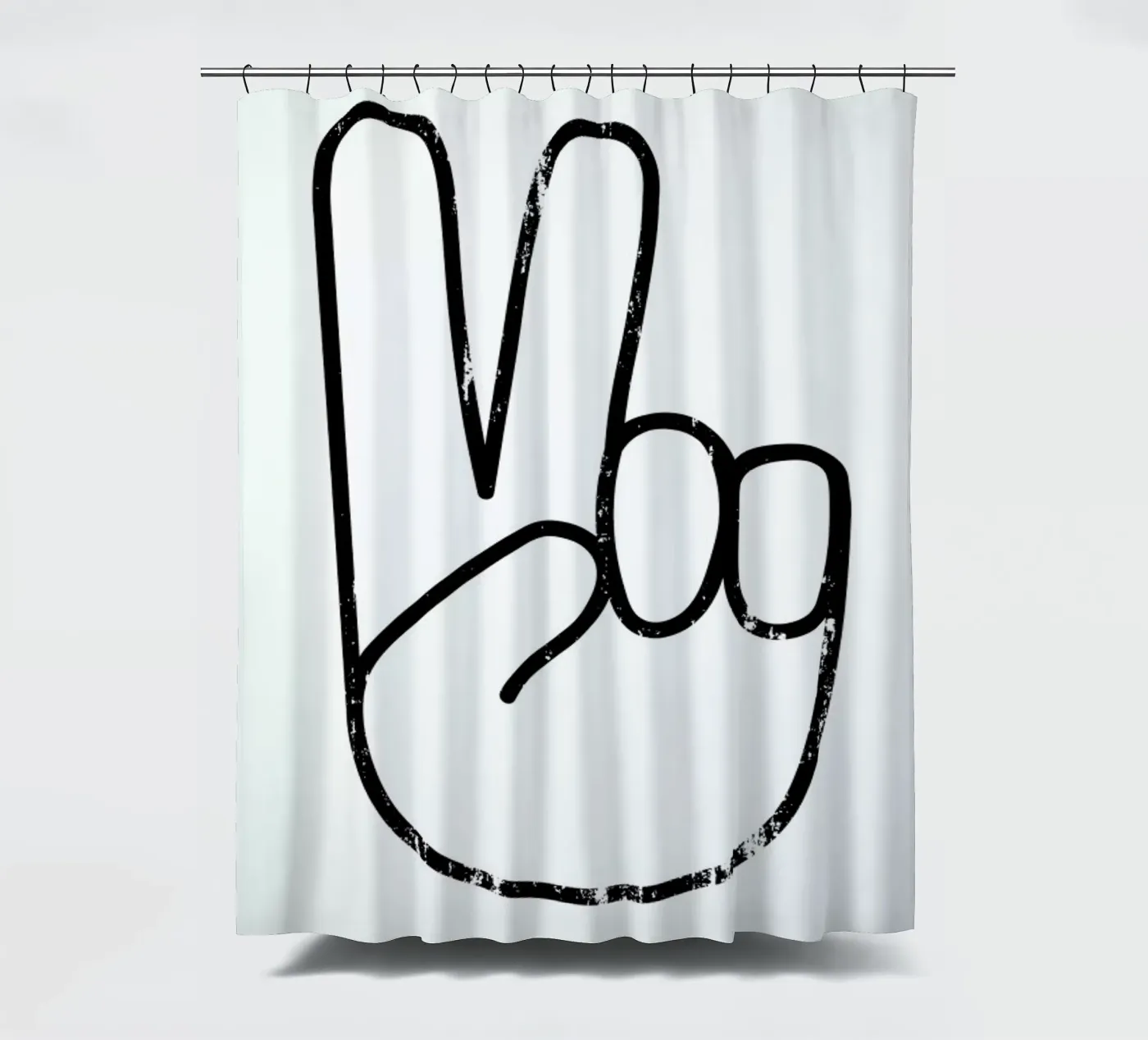 Peace Sign shower curtain by The Native State