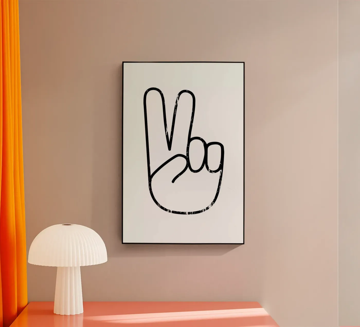 Peace Sign acrylic glass by The Native State