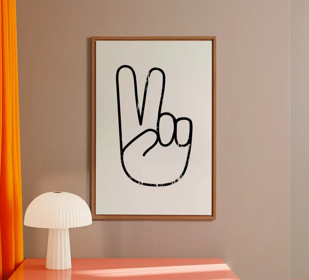 Peace Sign alu-dibond by The Native State