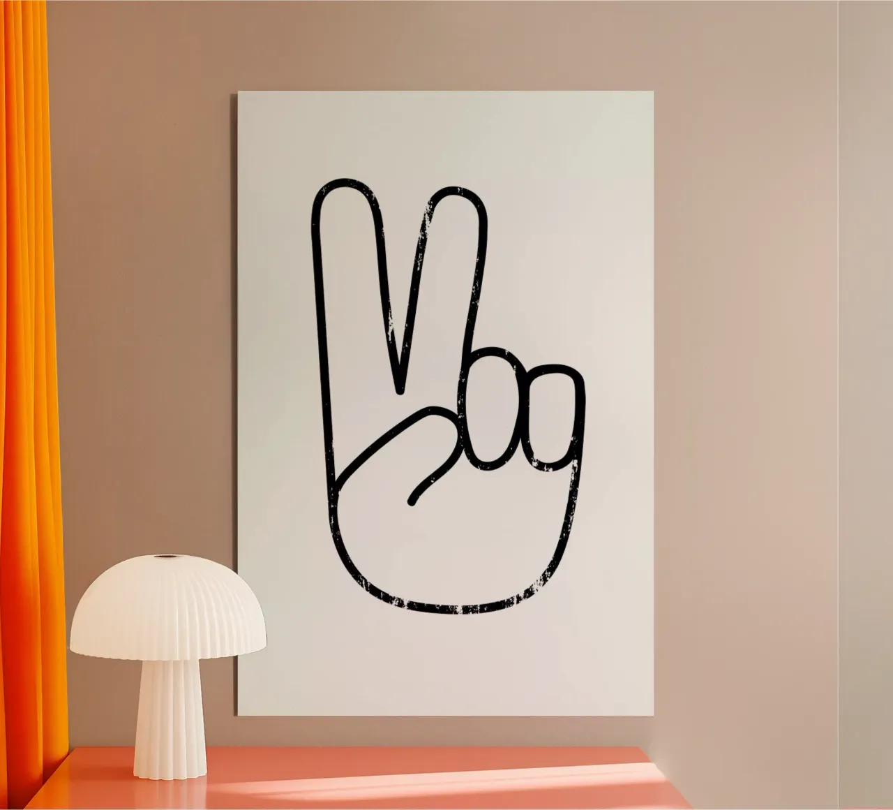 Peace Sign alu-dibond by The Native State