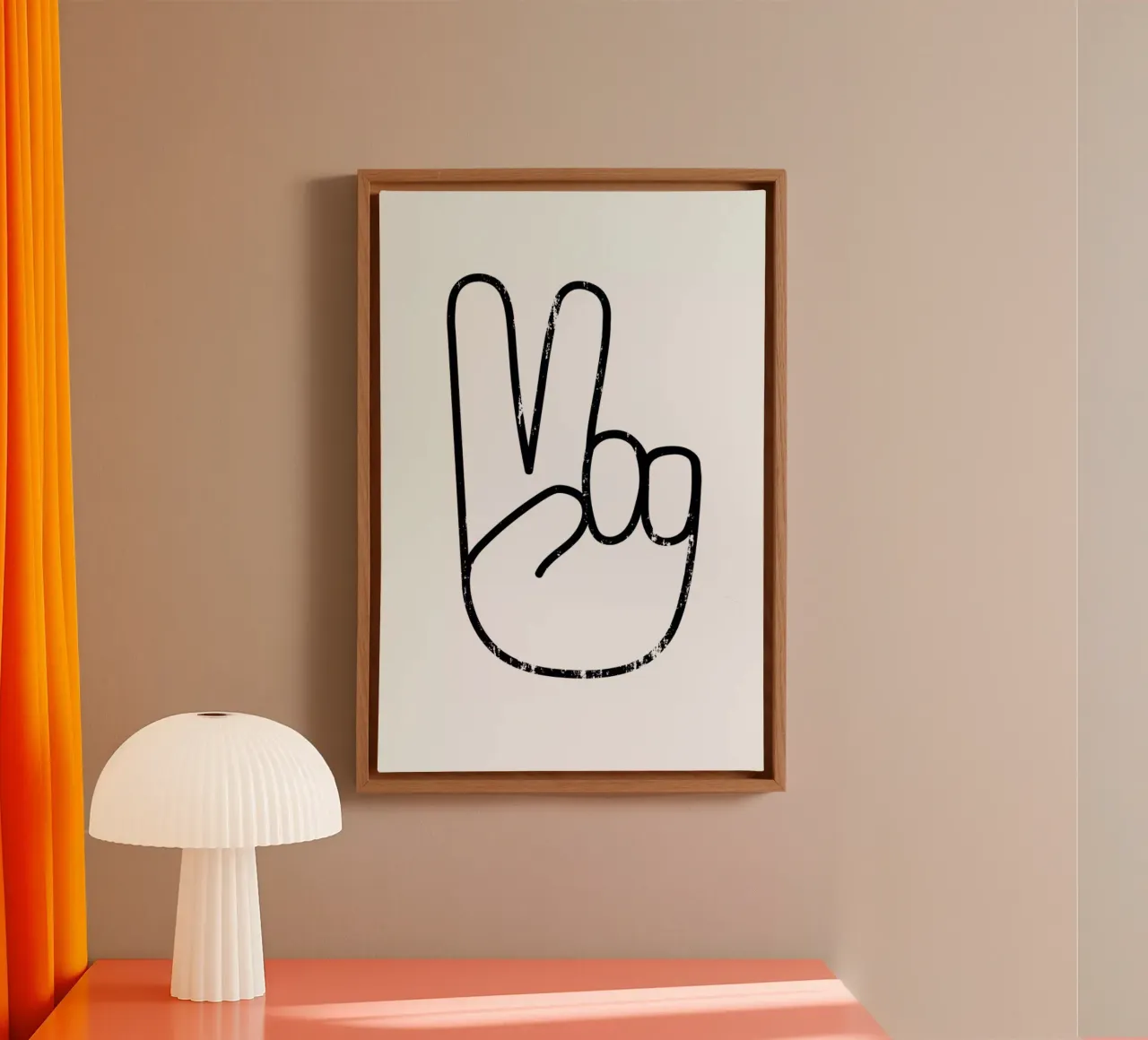 Peace Sign canvas by The Native State