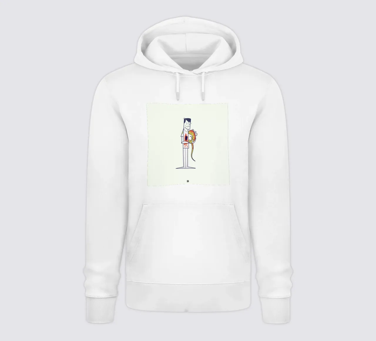 You are a part of me felpa con cappuccio da Ale Giorgini