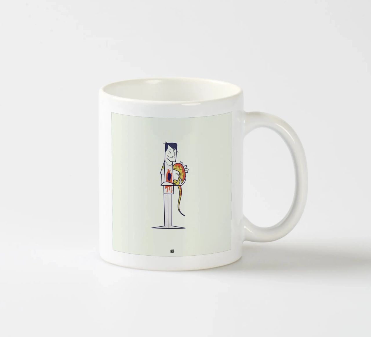 You are a part of me tazza in ceramica da Ale Giorgini