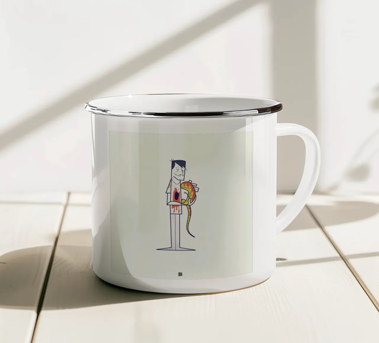 You are a part of me Emaille Tasse von Ale Giorgini