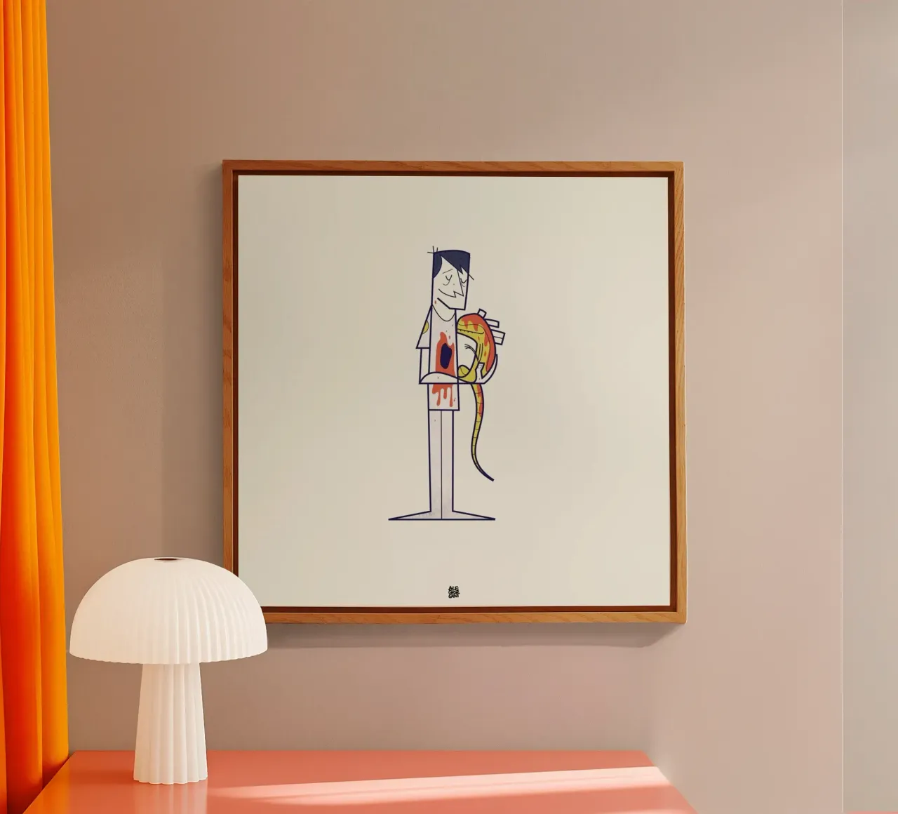 You are a part of me acryl van Ale Giorgini