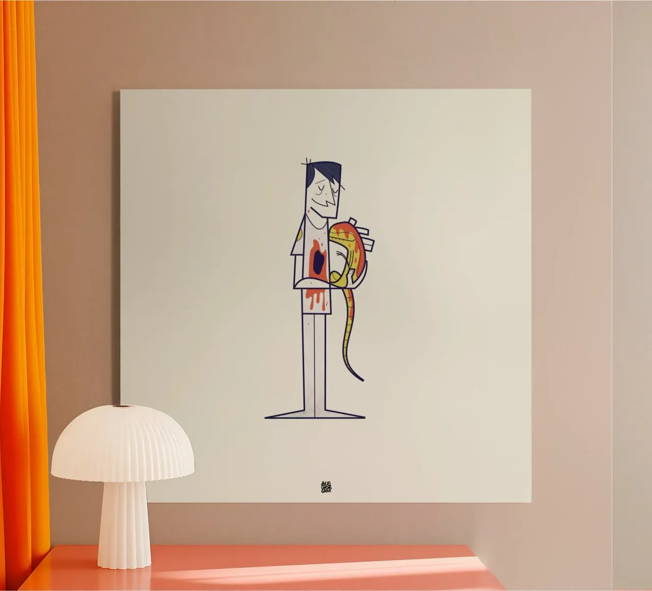 You are a part of me acryl van Ale Giorgini