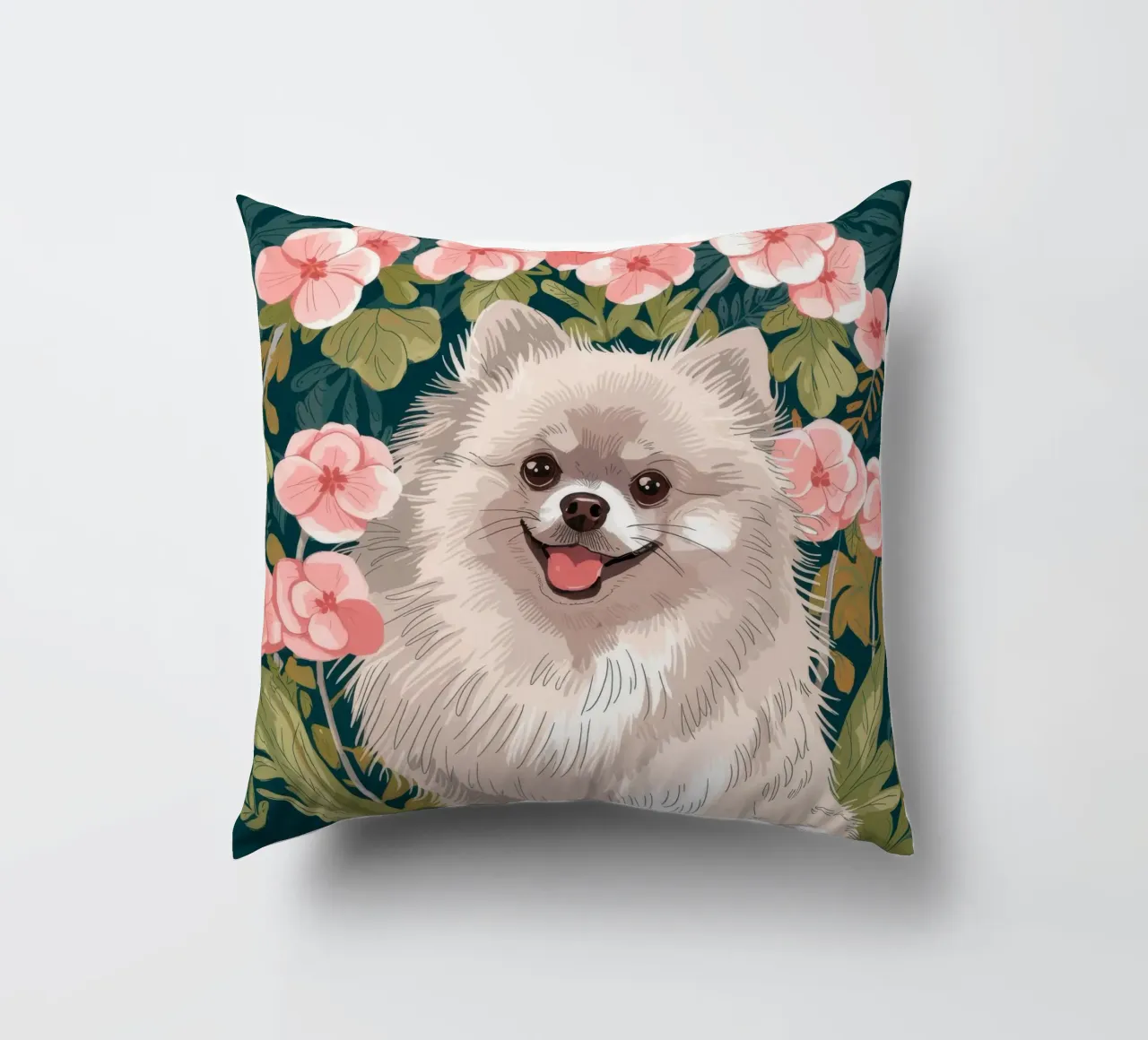 Blooming Canine Radiance decorative cushion by Timeless Huse