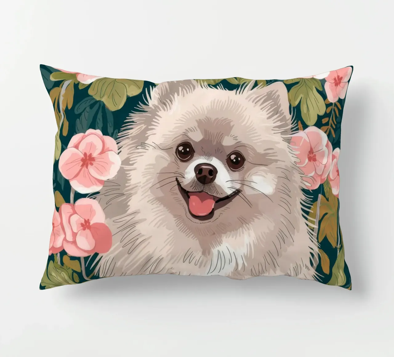 Blooming Canine Radiance decorative cushion by Timeless Huse