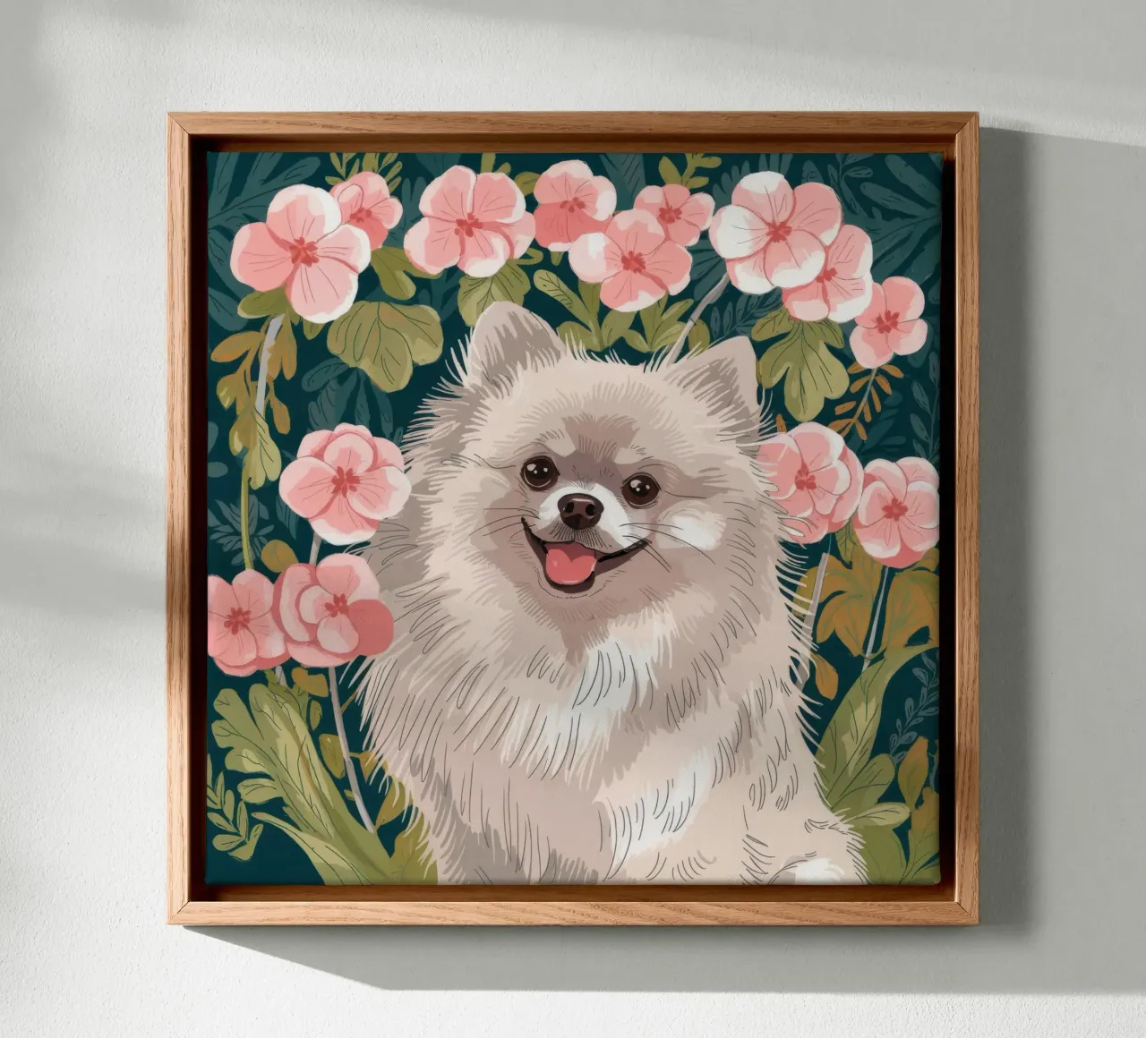 Blooming Canine Radiance canvas by Timeless Huse