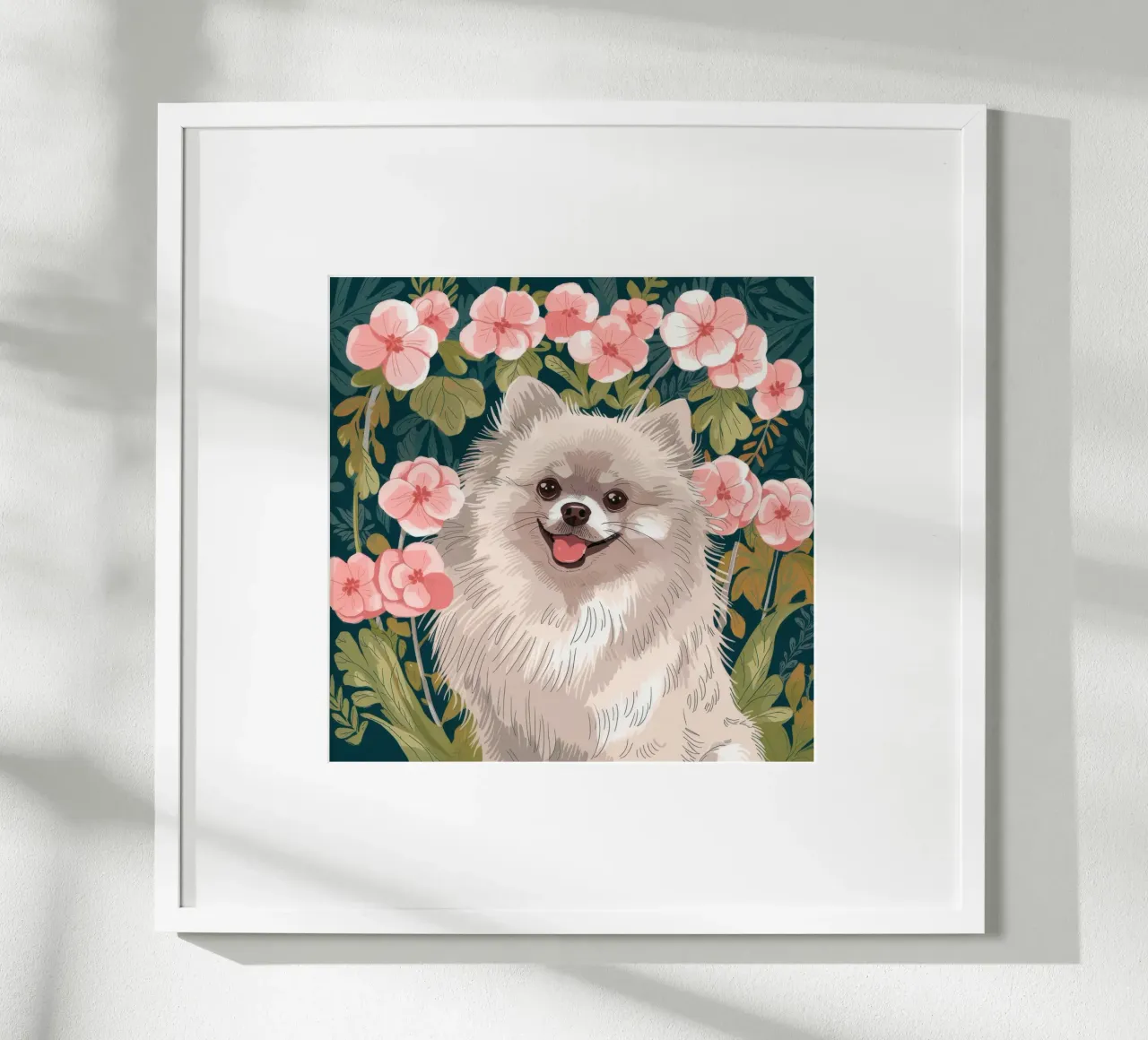 Radiosità canina in fiore carta hahnemühle da Timeless Huse