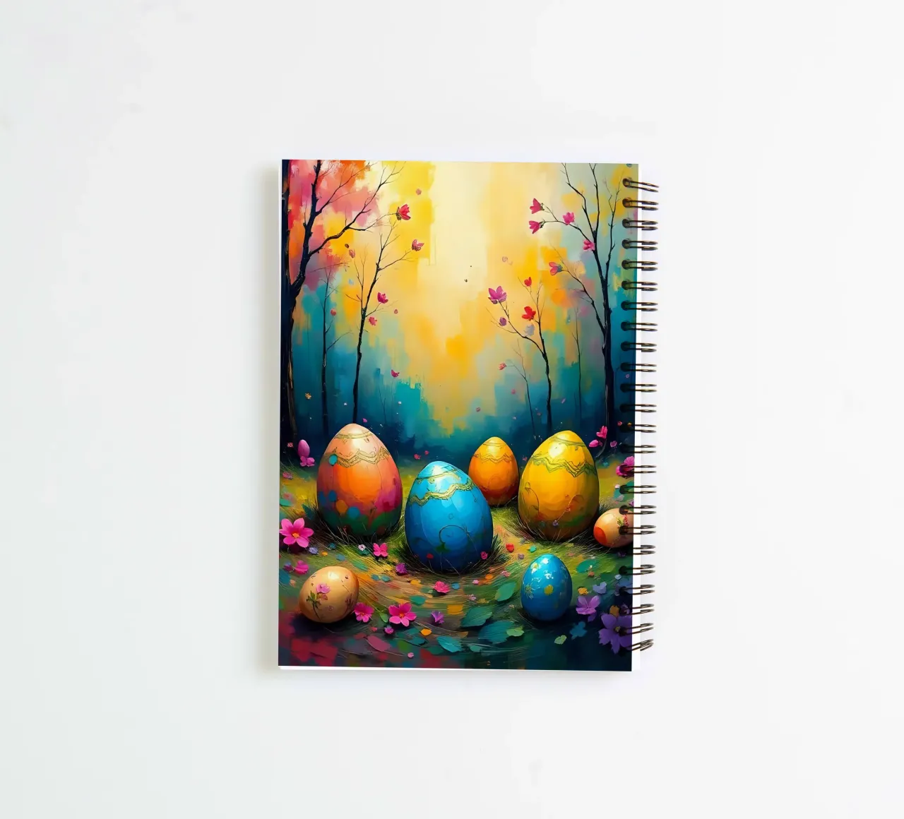 Easter_style_B_2 spiral notebook by Farb- und Blütenzauber by LK