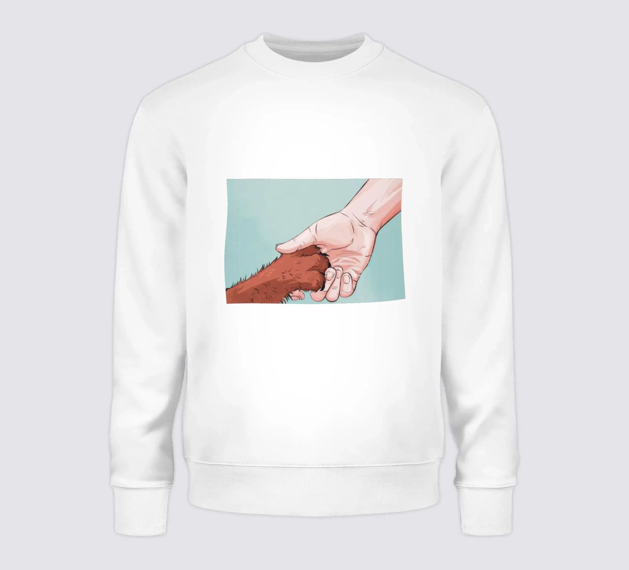 Trust Paw-in-Hand felpa da Timeless Huse