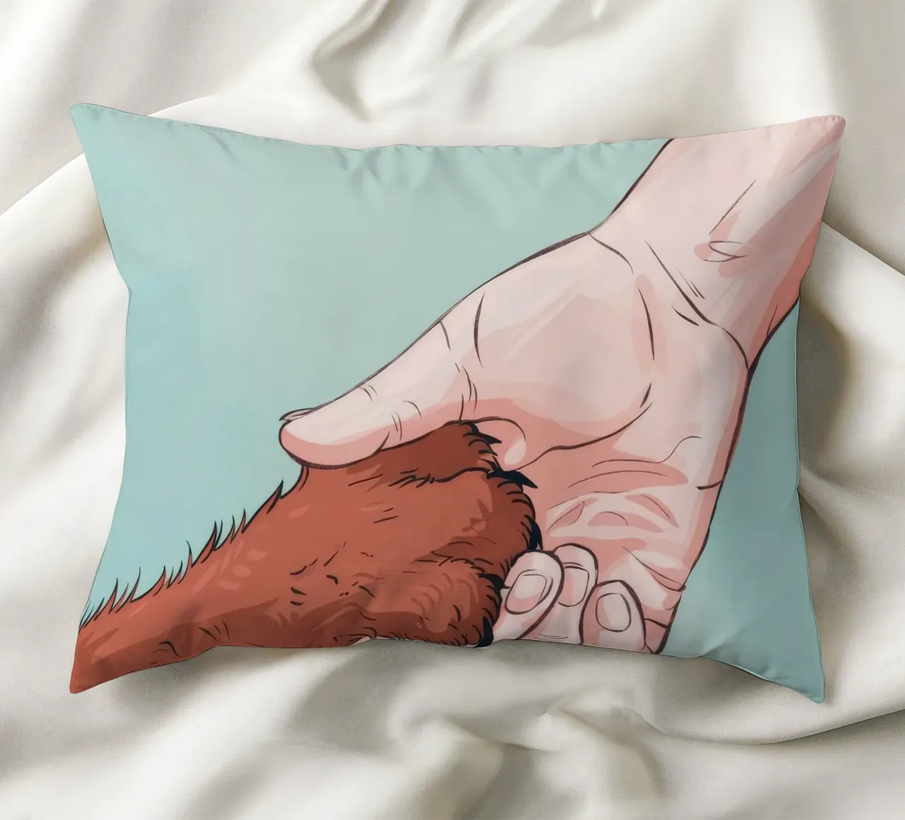 Trust Paw-in-Hand cuscino da Timeless Huse
