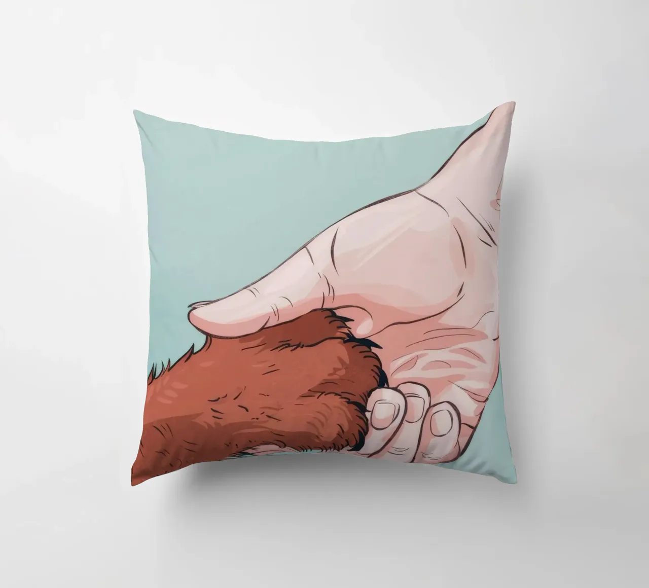 Trust Paw-in-Hand cuscino da Timeless Huse