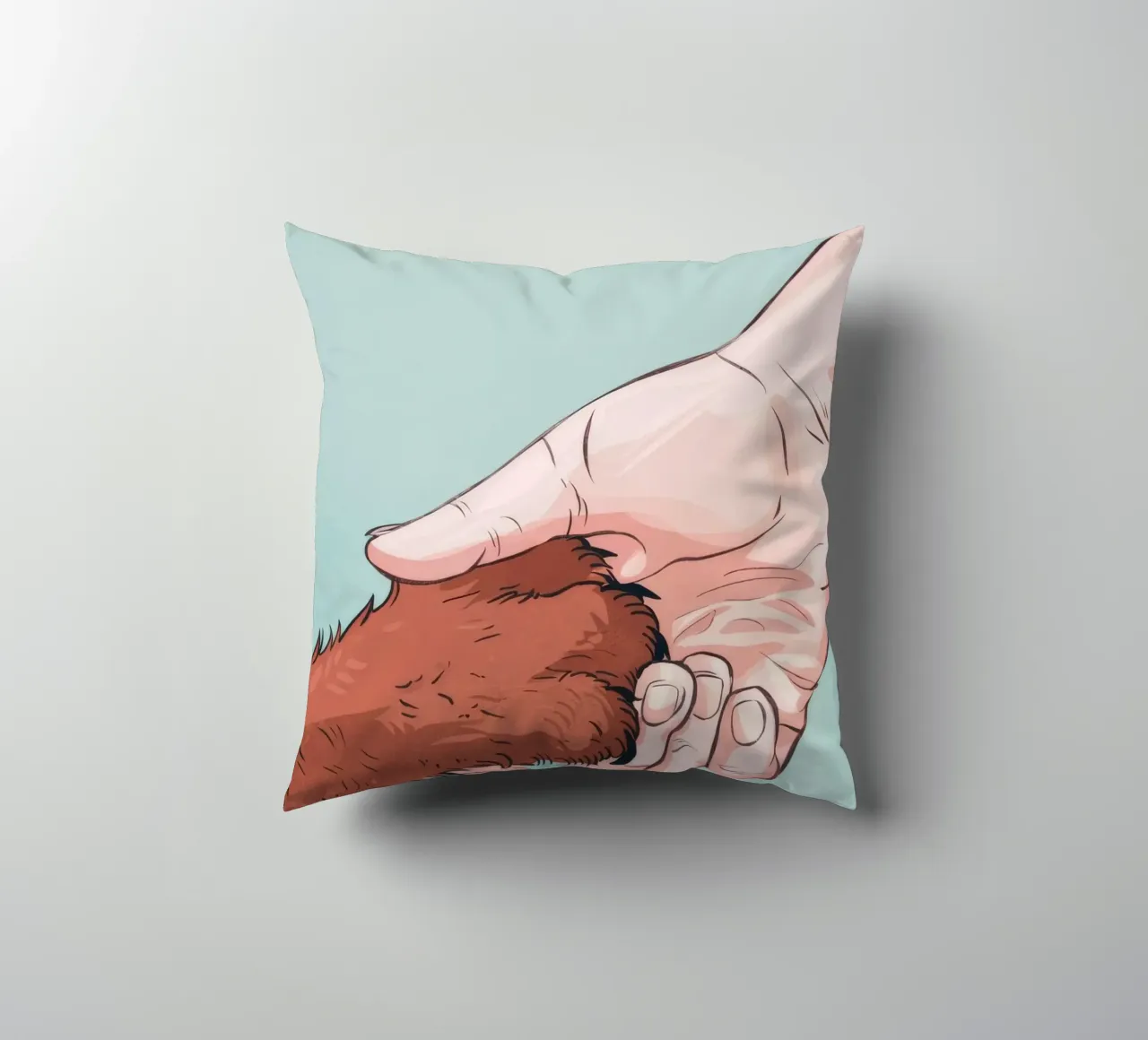 Trust Paw-in-Hand cuscino da Timeless Huse