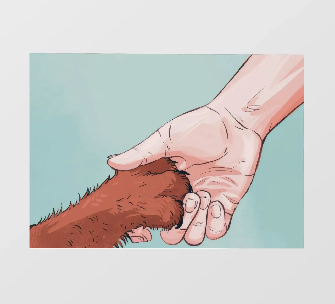 Trust Paw-in-Hand pellicola backlit da Timeless Huse
