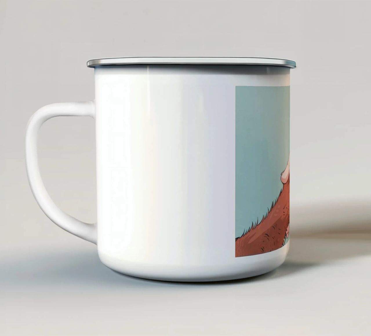 Trust Paw-in-Hand tazza in smalto da Timeless Huse