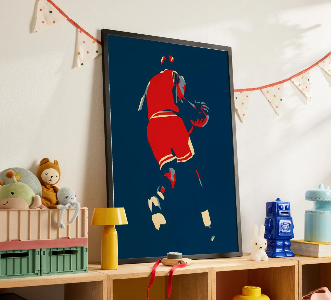 Basketball Player Silhouette poster by Adriano