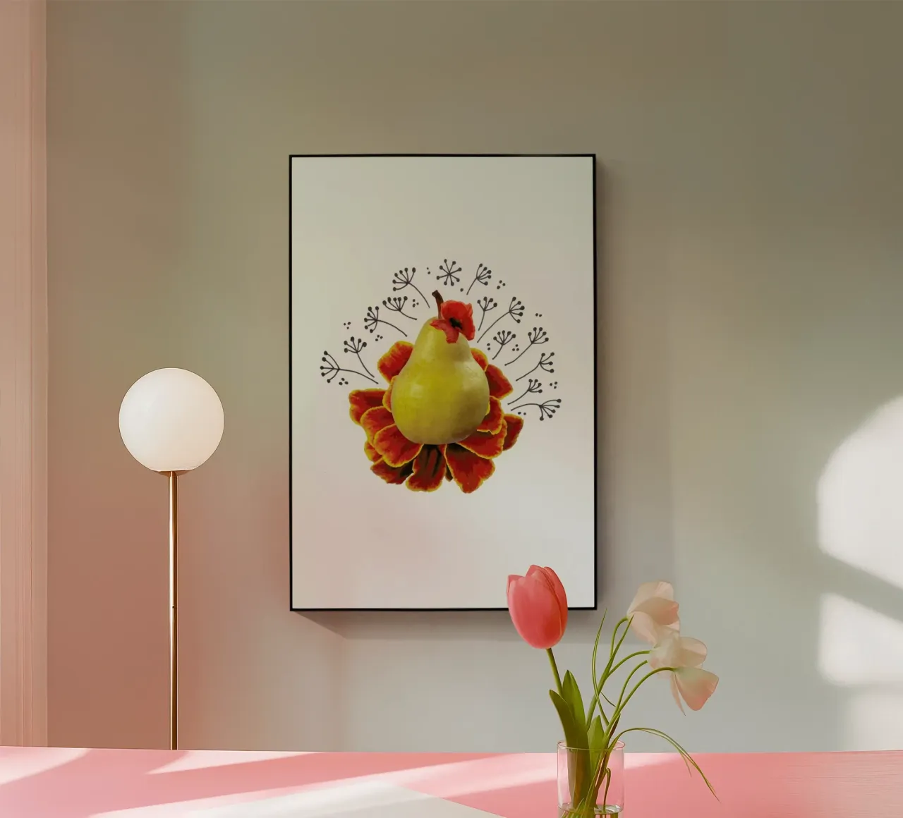 Pear Collage plexiglass da Miles of Light