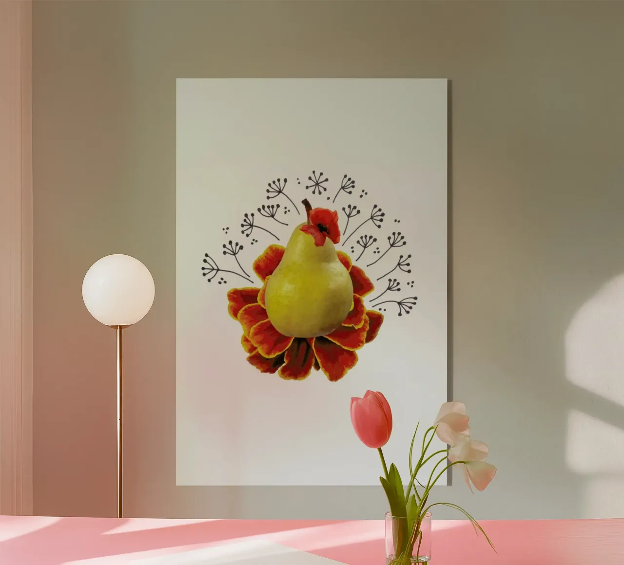 Pear Collage plexiglass da Miles of Light