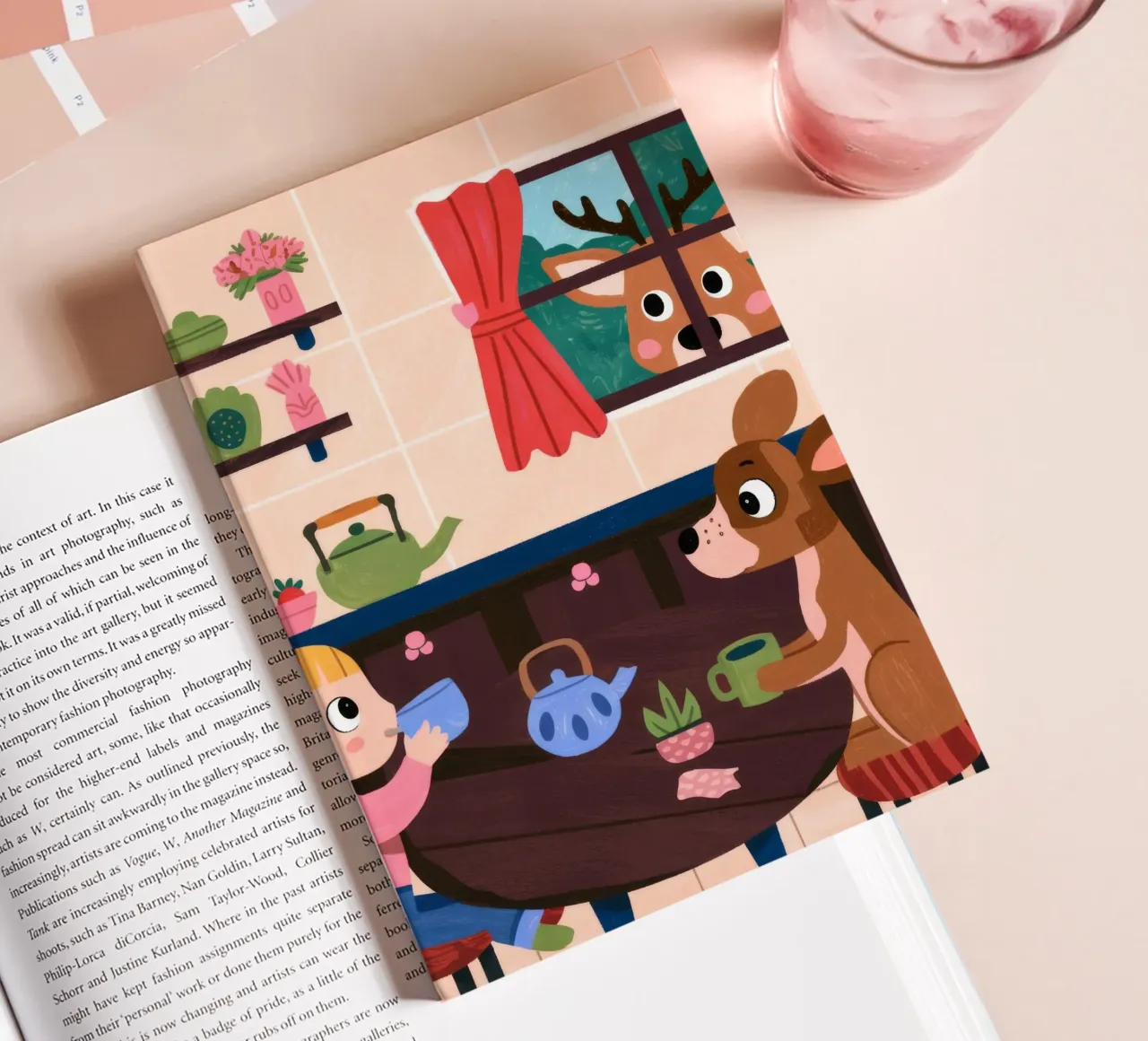 Whimsical Tea Companions notebook by Timeless Huse