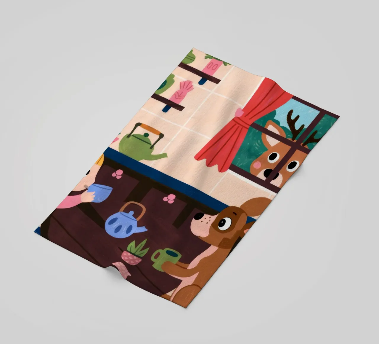 Grillige theemaatjes strandhanddoek van Timeless Huse