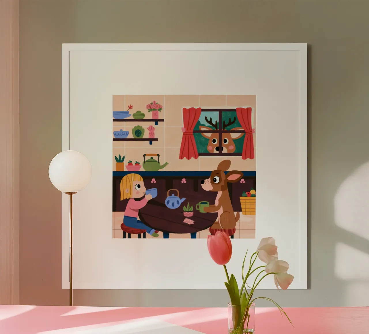Whimsical Tea Companions poster by Timeless Huse