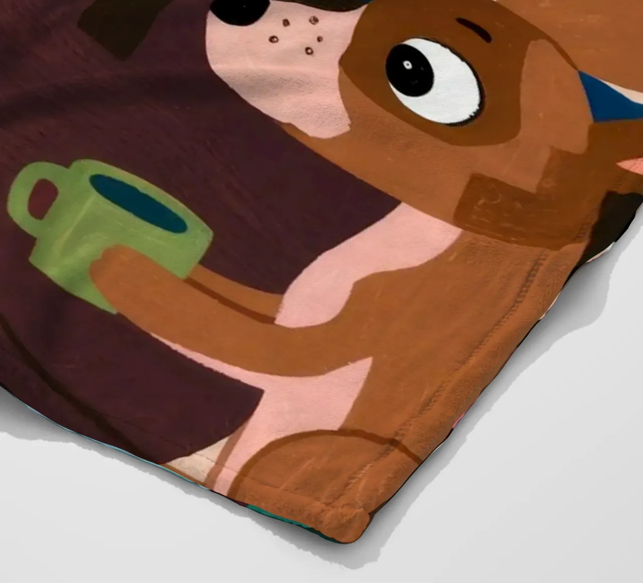 Whimsical Tea Companions fleece blanket by Timeless Huse