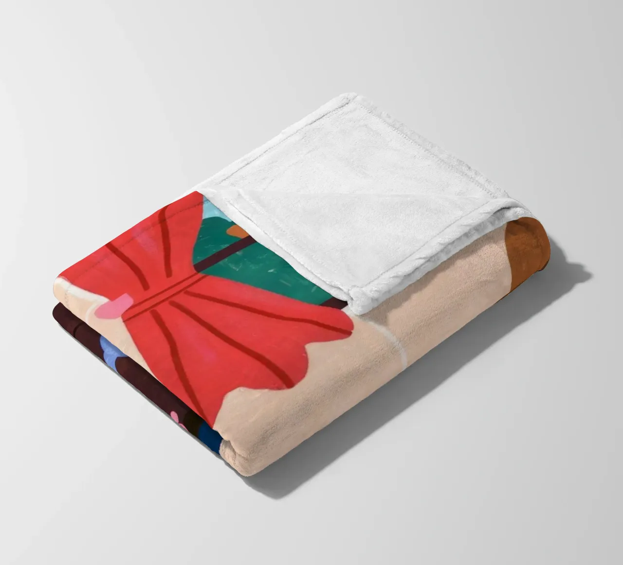 Whimsical Tea Companions fleece blanket by Timeless Huse