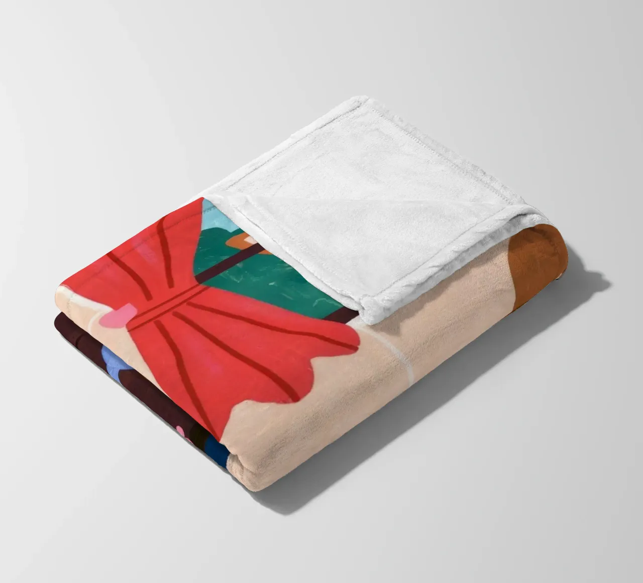 Whimsical Tea Companions fleece blanket by Timeless Huse