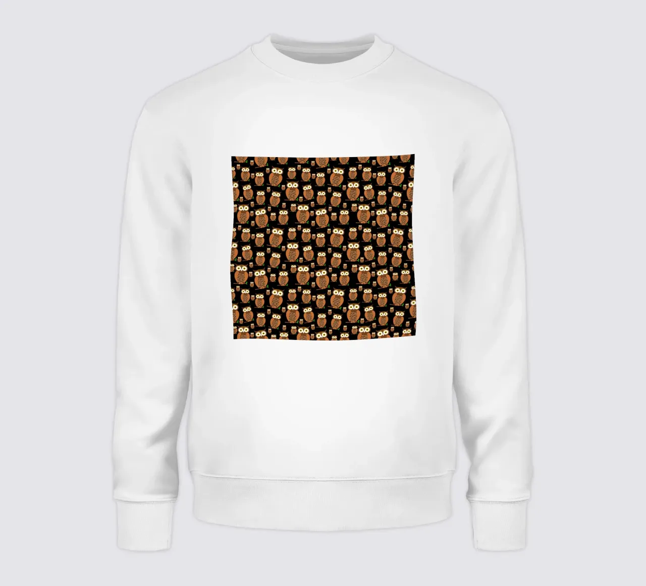 Cute owls pattern felpa da baobabprintstore