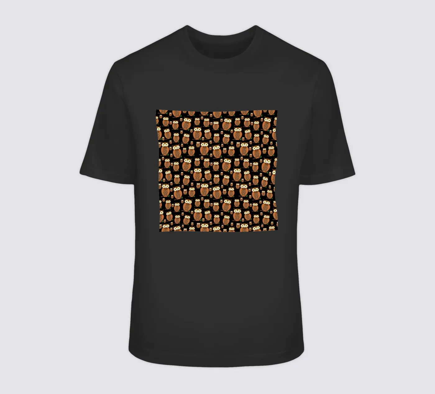 Cute owls pattern t-shirt da baobabprintstore