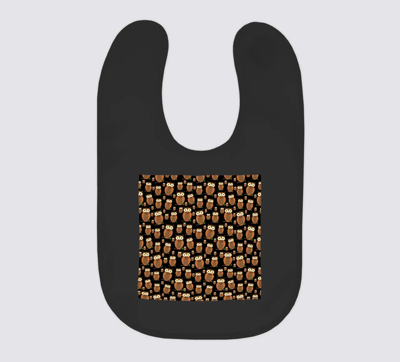 Cute owls pattern Babylätzchen von baobabprintstore