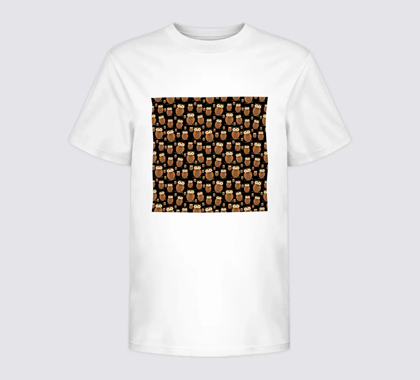 Cute owls pattern kinder t-shirt van baobabprintstore