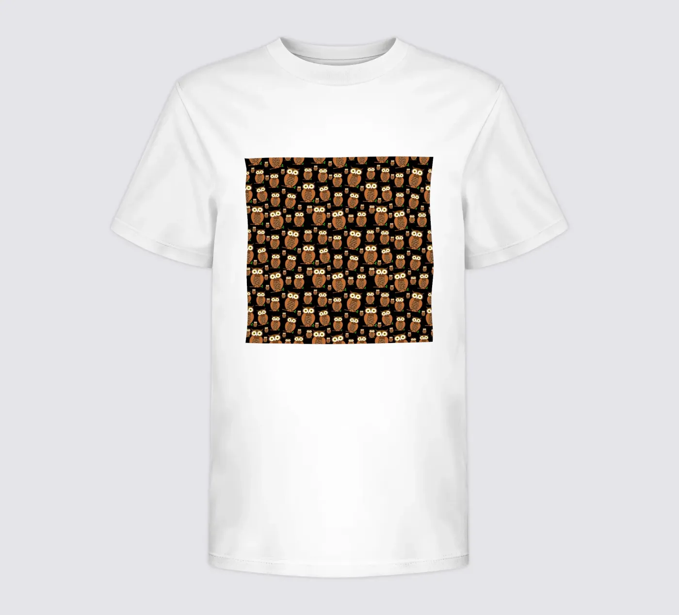 Cute owls pattern kinder t-shirt van baobabprintstore