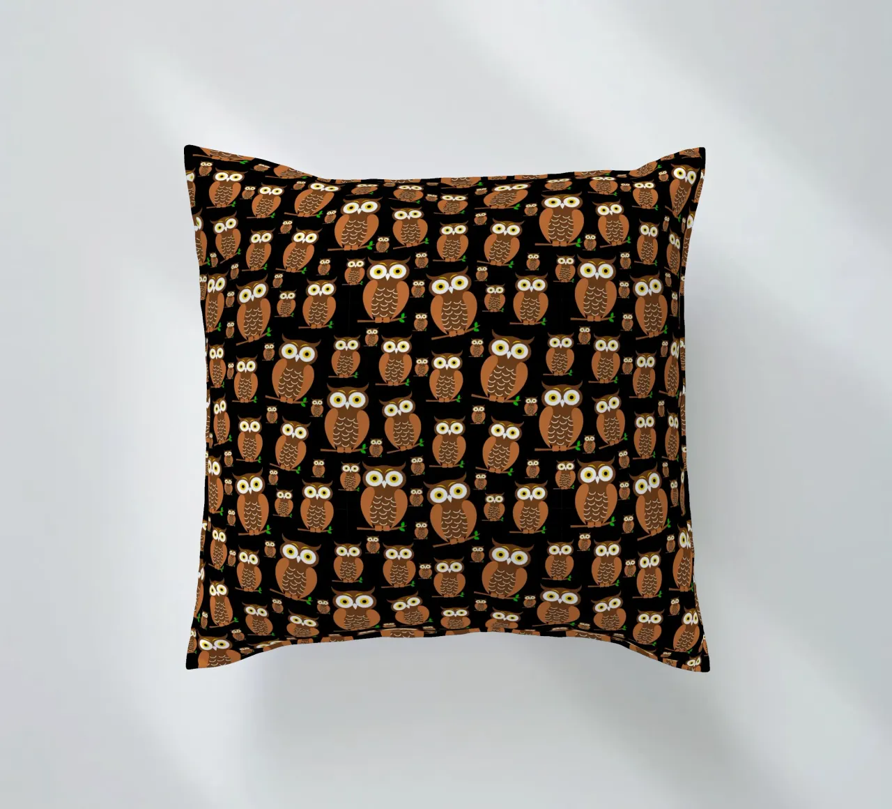 Cute owls pattern cuscino da baobabprintstore