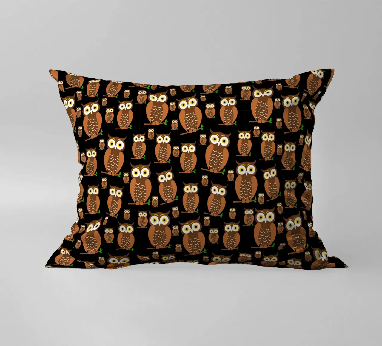 Cute owls pattern cuscino da baobabprintstore